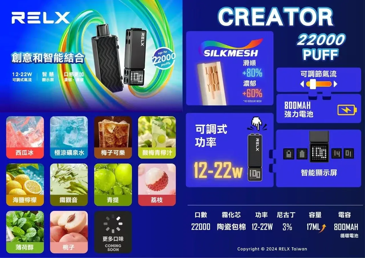 RELX Creator 22000口詳情圖